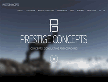 Tablet Screenshot of prestige-concepts.com